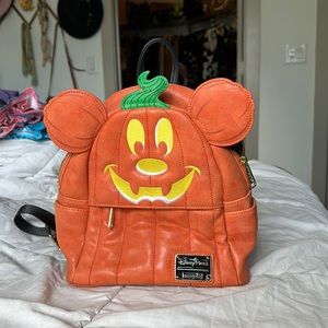 Mickey Pumpkin Loungefly Backpack Halloween